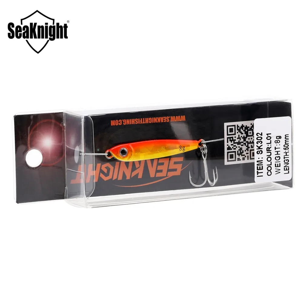 SeaKnight SK302 Металическая дергающаяся Рыбная приманка 1 шт. 21 гр 28 30 опускается на дно