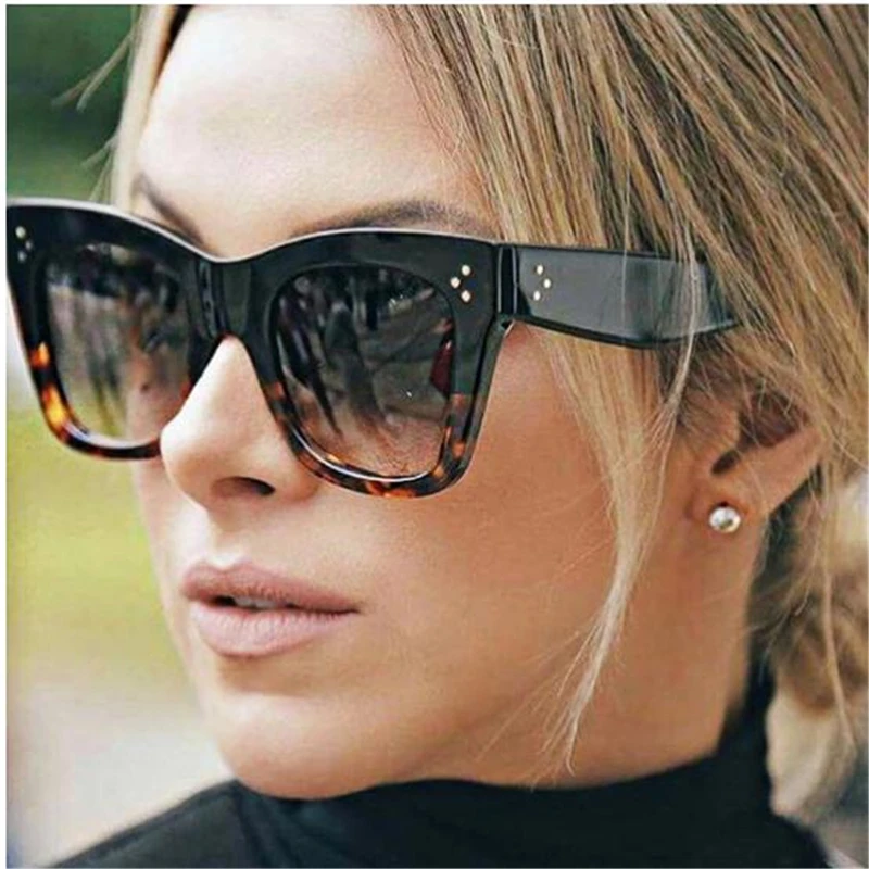 

New Fashion Square Sunglasses Women Luxury New Cat Eye Sunglasses Vintage Cat eye Sun Glasses Sunglasses For Female UV400