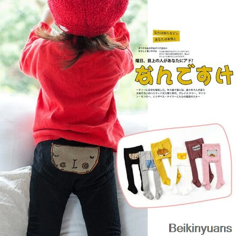 Новинка 2018 модные детские колготки для девочек Колготки с изображением животных