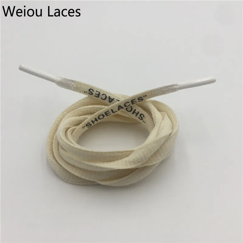 Weiou "шнурки" двухсторонние напечатанные шнурки Off-White силиконовые наконечники "The Ten" запасные шнурки для обуви печать OW подписанные совместно