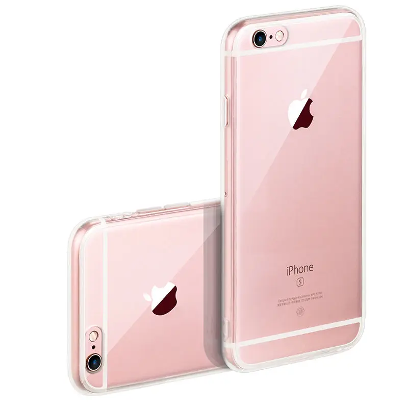 Защитный чехол для iphone 7 Простой силиконовый бизнес Мягкий ТПУ ультра тонкий 8 plus X