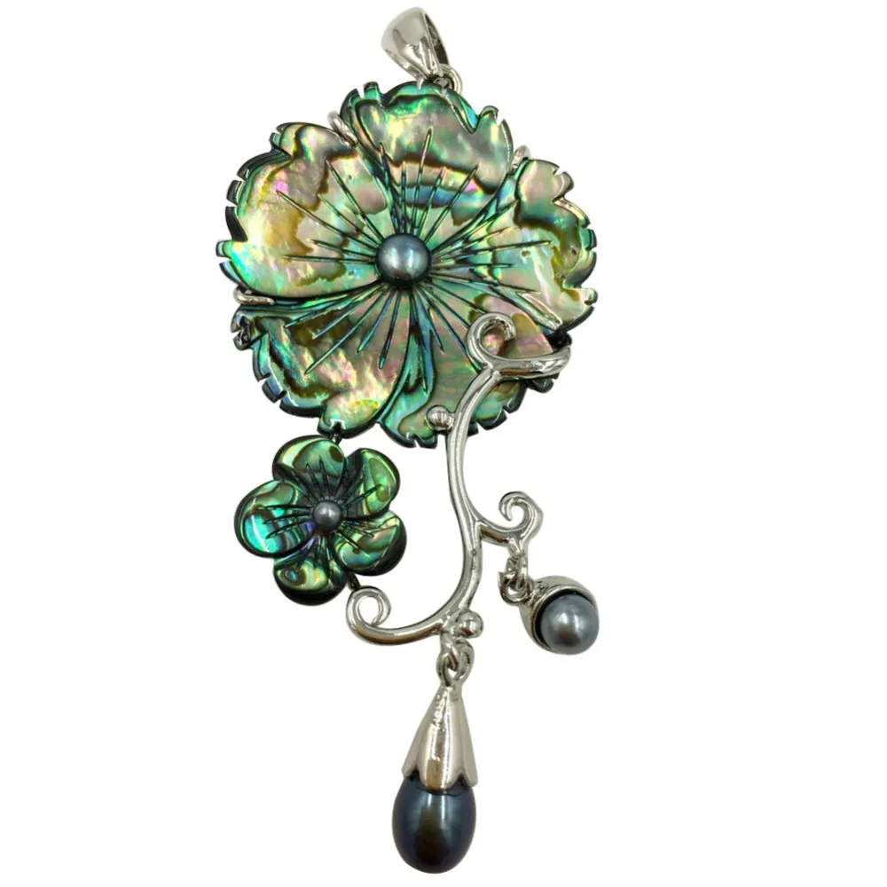 Бесплатная доставка красивые ювелирные изделия Новая Зеландия аблон в виде