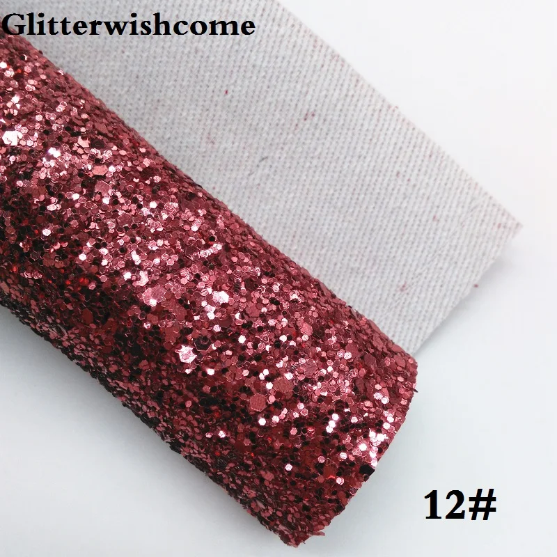 12 Glitterwishcome 21X29 см A4 Размеры виниловые обои для бантами, с эффектом блестящей кожи тканевый Виниловый фон для банты, GM117A - Цвет: 12