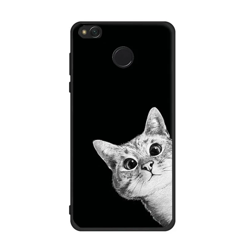 Case For Xiaomi Redmi Note 4 Cute Cat Space Moon Man Pandas Shark Animal black Phone Cases Cover |