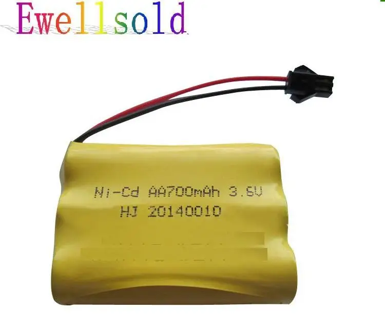 

Ewellsold 2pcs 3.6V 700mAh Ni-CD AA battery for R/C car R/C truck R/C boat R/C tank