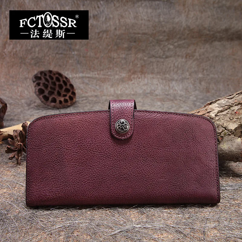 Длинные женские кошельки 2019 винтажная Сумка конверт клатч ручной работы из