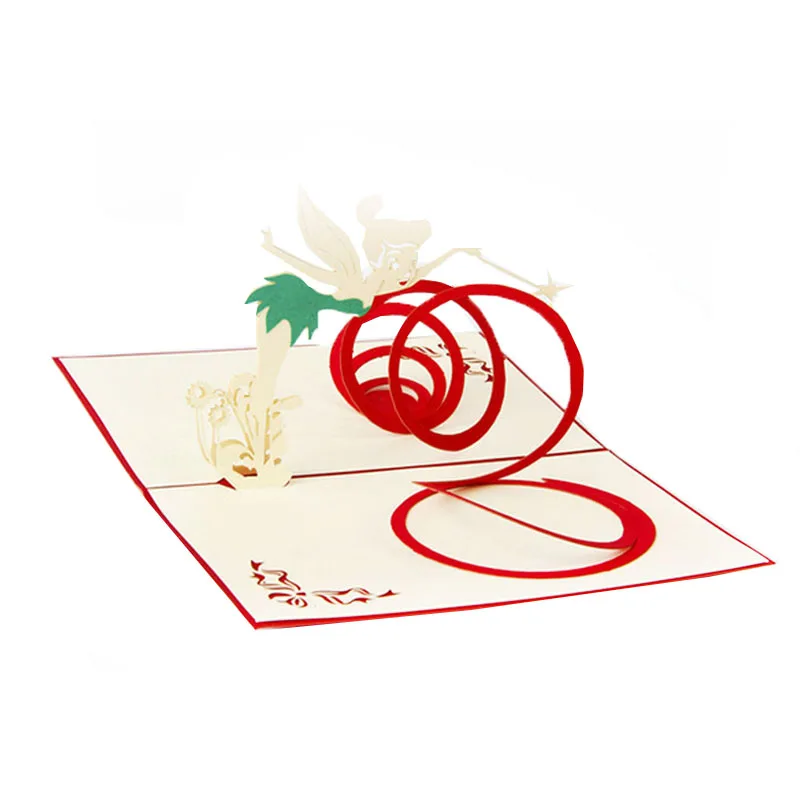 3D всплывающая открытка волшебная сказочная на день рождения Хэллоуин Детский