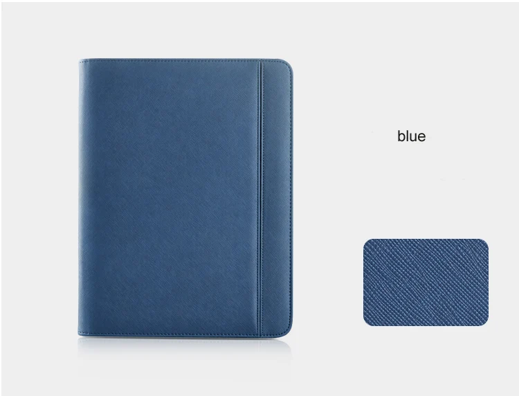 Бизнес кожаная папка для документов A4 сумка менеджера для документов padfolio с кольцо с молнией Биндер ipad мобильного телефона Подставка держатель 1235A