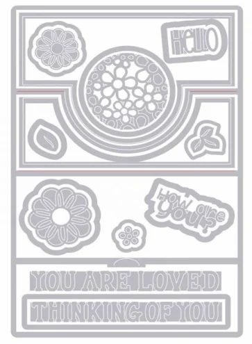 Julyarts Nouveau Arrivage цветочное слово высечка металлическая пресс-форма для скрапбукинга штампы трафареты фотоальбом ремесла штампы