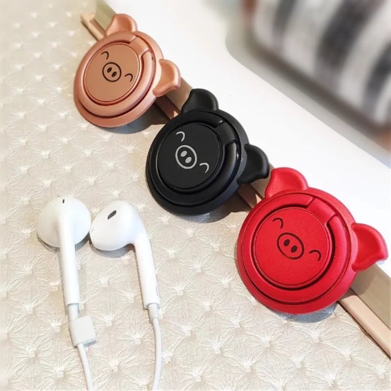 UVR многоразовое кольцо на палец в форме свиньи красочная металлическая подставка