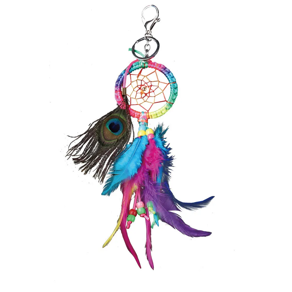 Colorful dreamer fashion gift handmade Indian wind-bell pendant captures home wall art decoration | Дом и сад