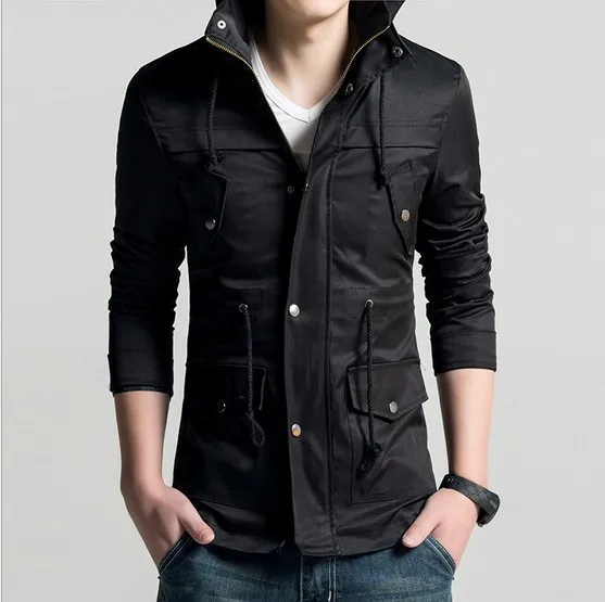 jaqueta masculina 2018 New Metrosexual Man Double Trade Solid Blazer Men's Jacket black Long Sleeve men Coat Dropshipping | Мужская