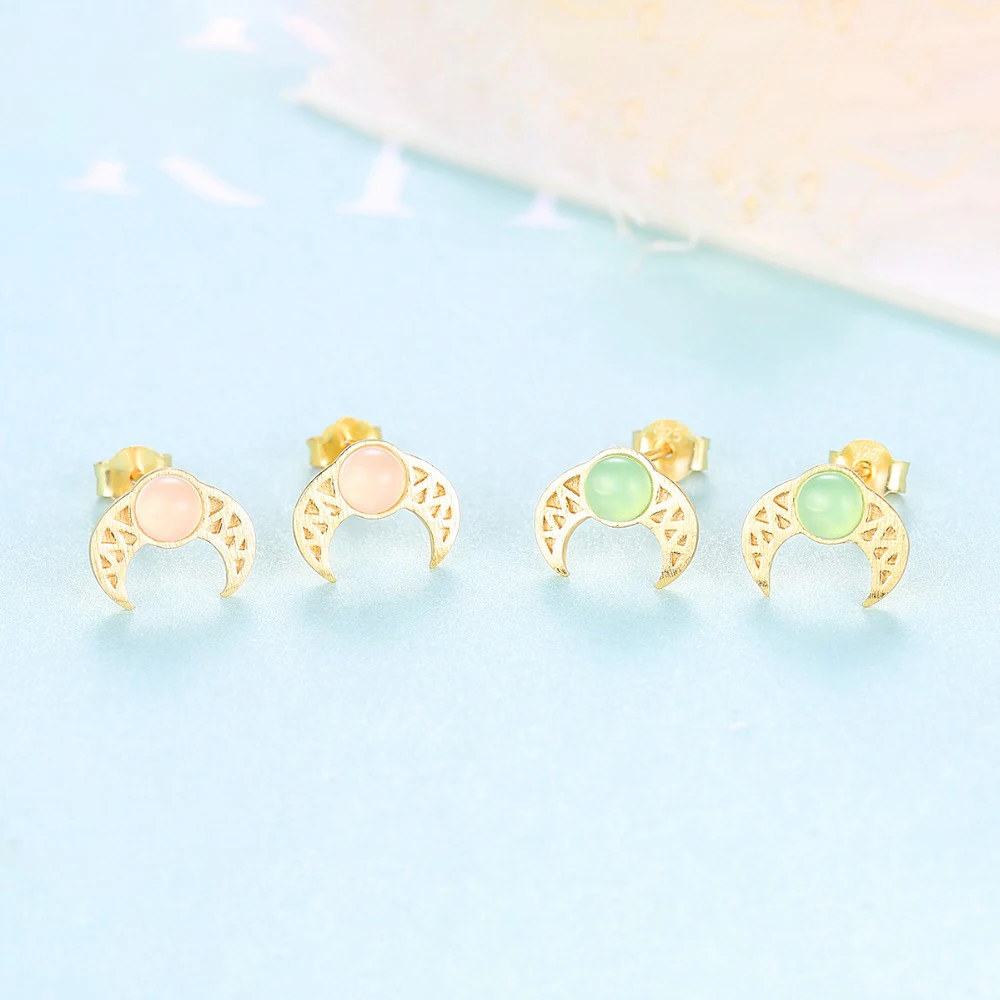 Женские Геометрические серьги гвоздики DR из настоящего серебра 925 пробы с