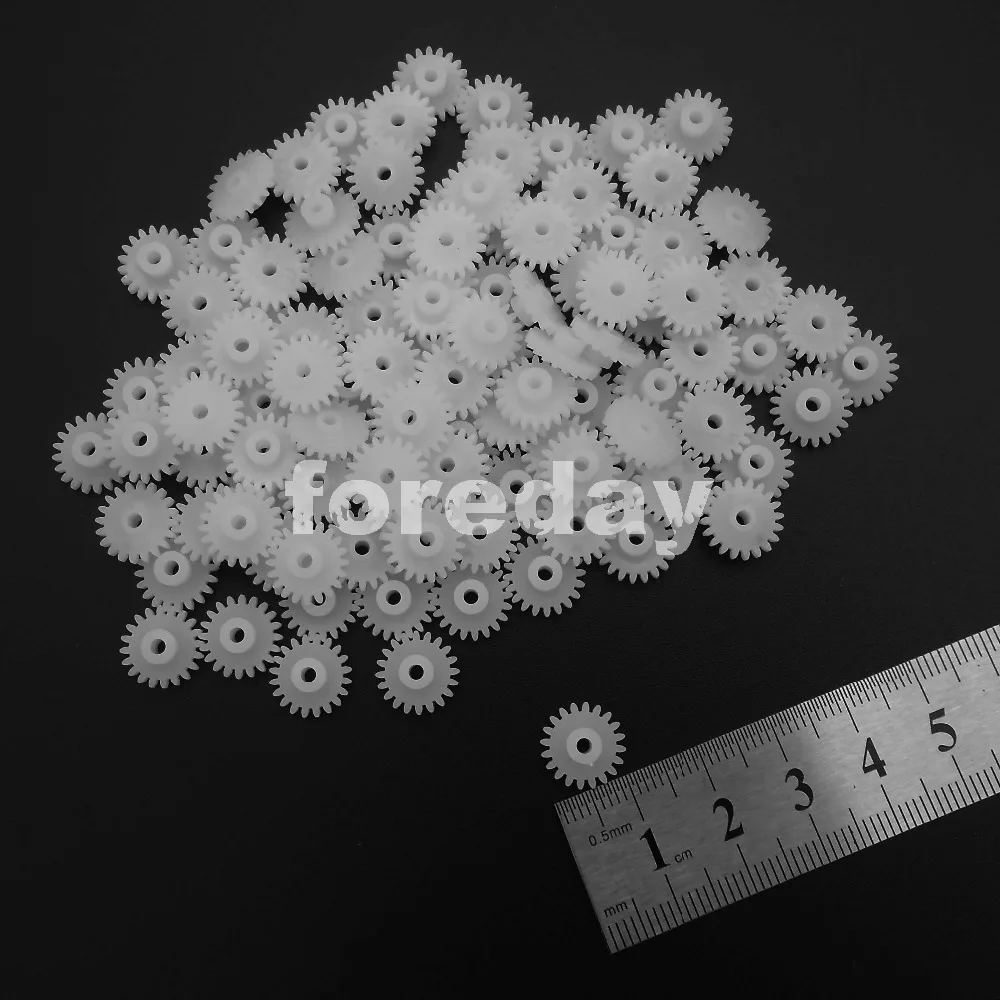 Пластиковая зубчатая шестерня 20 шт X 0 5 м т 2 а 1 95 мм зубьев Модуль T = Диафрагма: