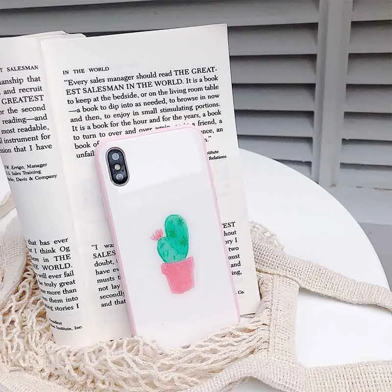 3d принтом кактус Клубника Мобильного телефона чехол для iphone X мобильного 6 6s 7 8