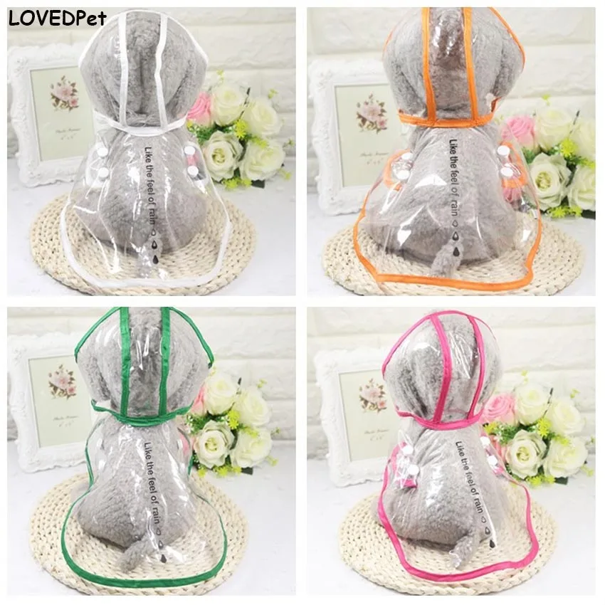 Новинка плащ-Зонтик для собак водонепроницаемая одежда толстовка с капюшоном