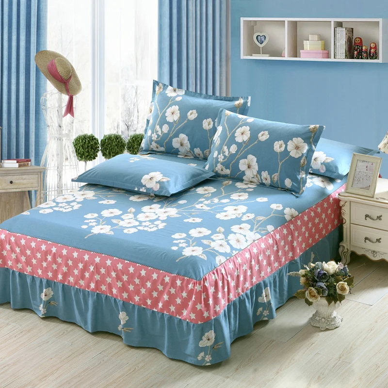 Новинка Узор бабочки и любовь с цветочным принтом Покрывало 100% хлопок кровать