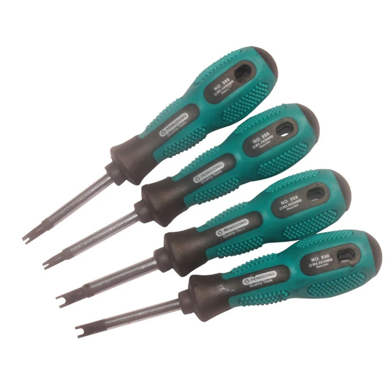 

New 4 Pcs Screwdriver Set Screwdriver Bits U Fork Type Magnetic Slotted Screw Driver CR-V Multi Function Hand Tool Set