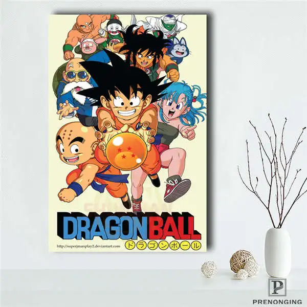 Синий Съемная Фреска домашний декор es плакат топ продаж Dragon Ball Z Гоку аниме плакат#190114s07 - Цвет: Синий
