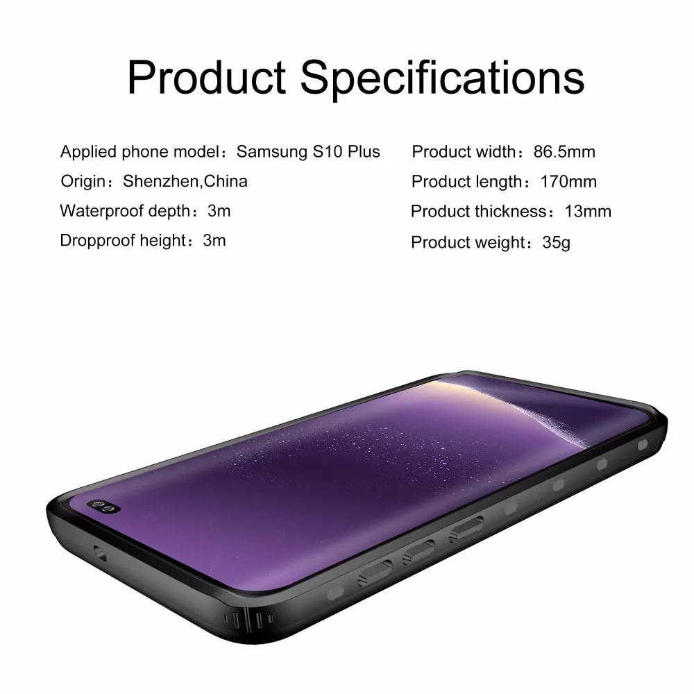 Redpepper Original Brand Case For Samsung galaxy S10 / Plus+ IP68 Waterproof Dot+ Series Diving Underwater Shockproof Cover | Мобильные