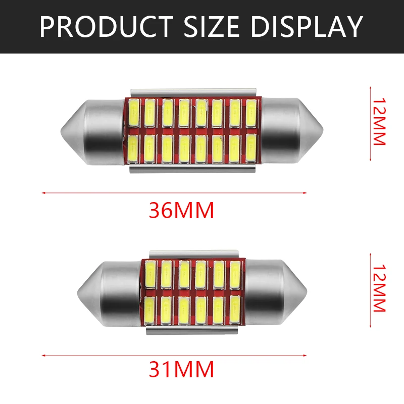 Высокое качество 31 мм 36 39 41 C5W C10W супер яркий 4014 SMD Автомобильный светодиодный