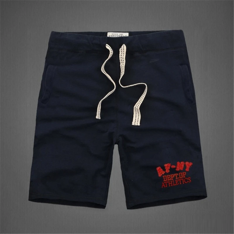 

American style fashion mens shorts 100% cotton thick high quality knee length Indians and letter decorated causal short