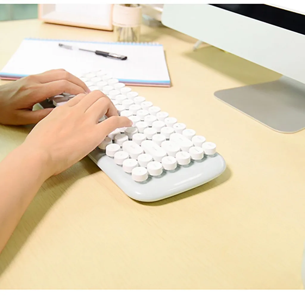 Беспроводная клавиатура и мышь 2 4G мультимедийный мини круглый панк беспроводной