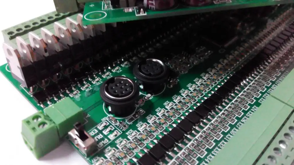 Плата FX1N FX2N 64MR 64MT для Mitsubishi PLC 32/32 I/O RS485 modbus связи 4 осевой импульсный AB
