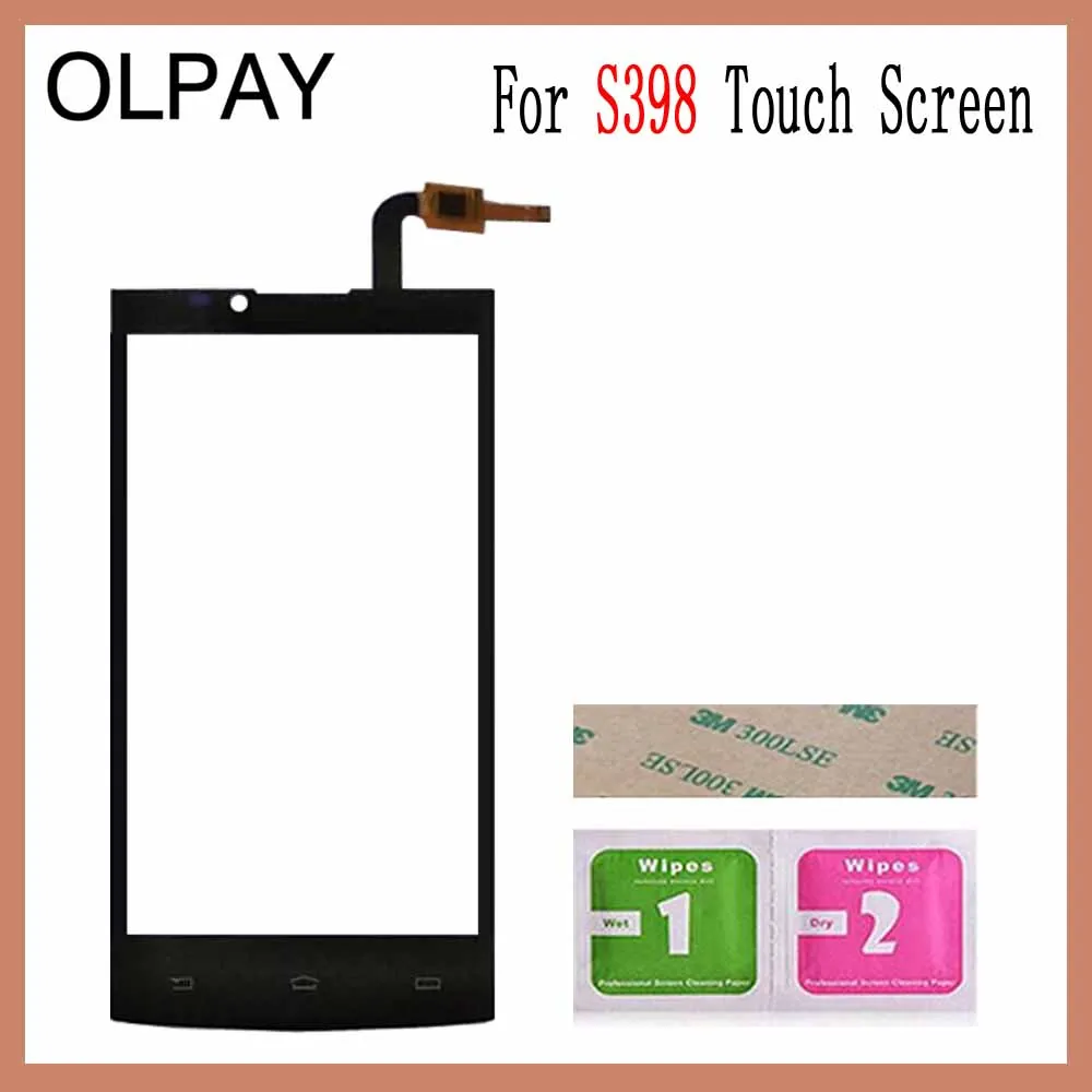 OLPAY 5,0 ''мобильный телефон сенсорный экран дигитайзер для philips S398 S 398 сенсорный экран Стекло сенсор инструменты Бесплатный клей и салфетки