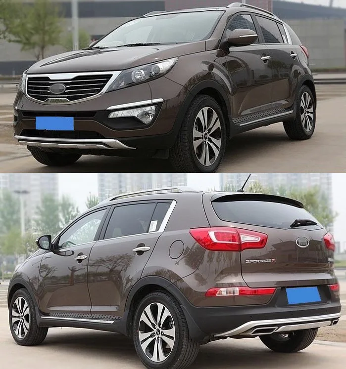 Комплект из 2 защитных чехлов для переднего бампера пластиковых