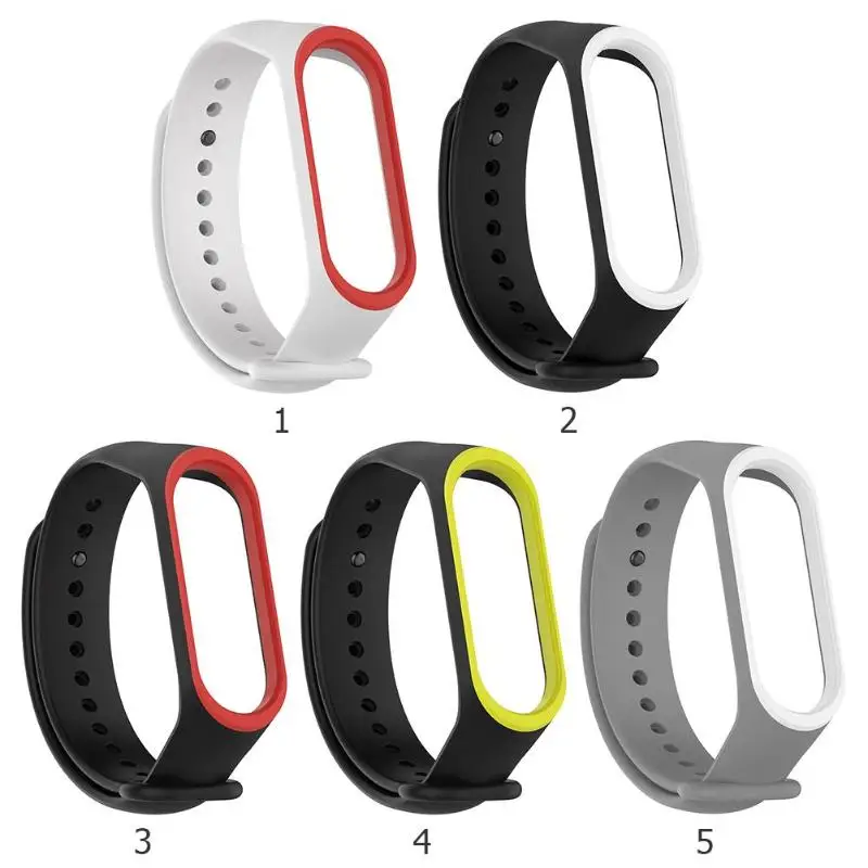 Оригинальные Красочные смарт-аксессуары для Xiaomi Mi Band 3 ремешок водонепроницаемый
