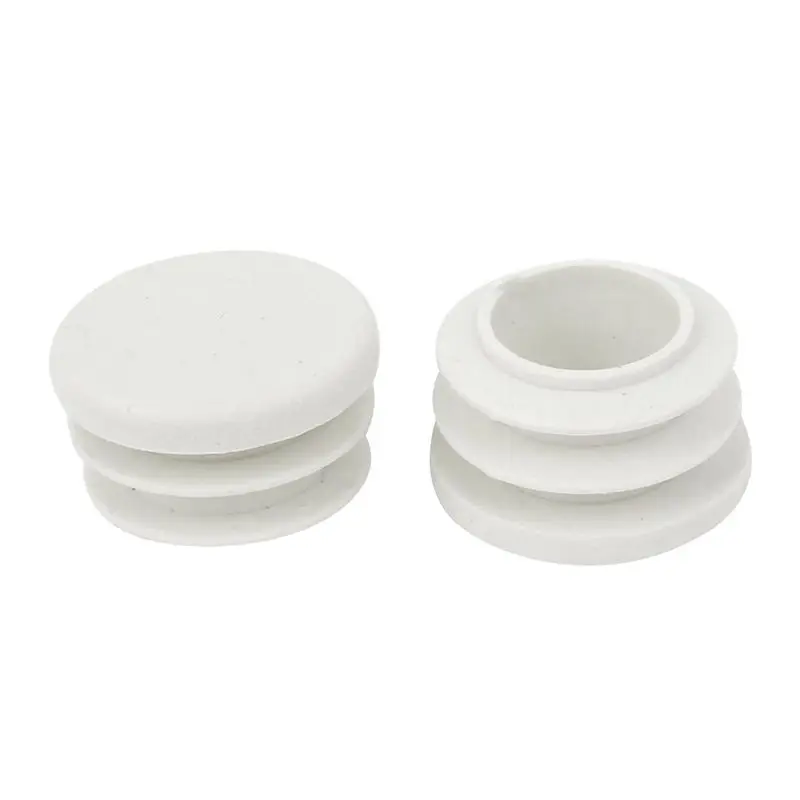 4 Pcs 19mm Dia Plastic Blanking End Cap Tubing Pipe Inserts Bung White | Мебель
