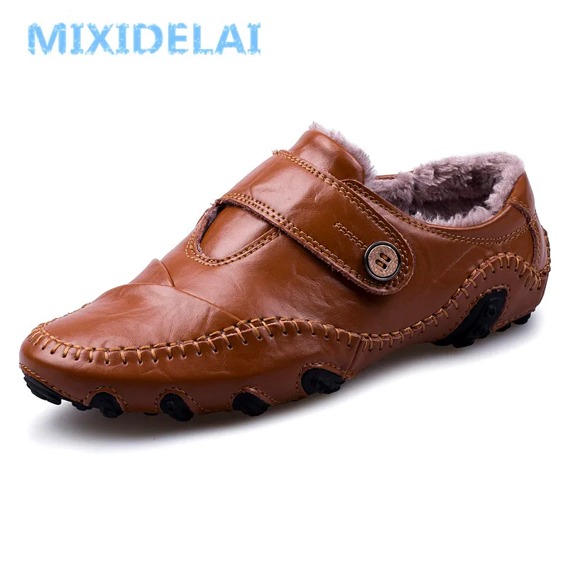 Men's Casual Shoes British Style Moccasins Genuine Leather Flats Zapatos Hombre Loafers Footwear Men Winter&ampSping Chaussures | Обувь