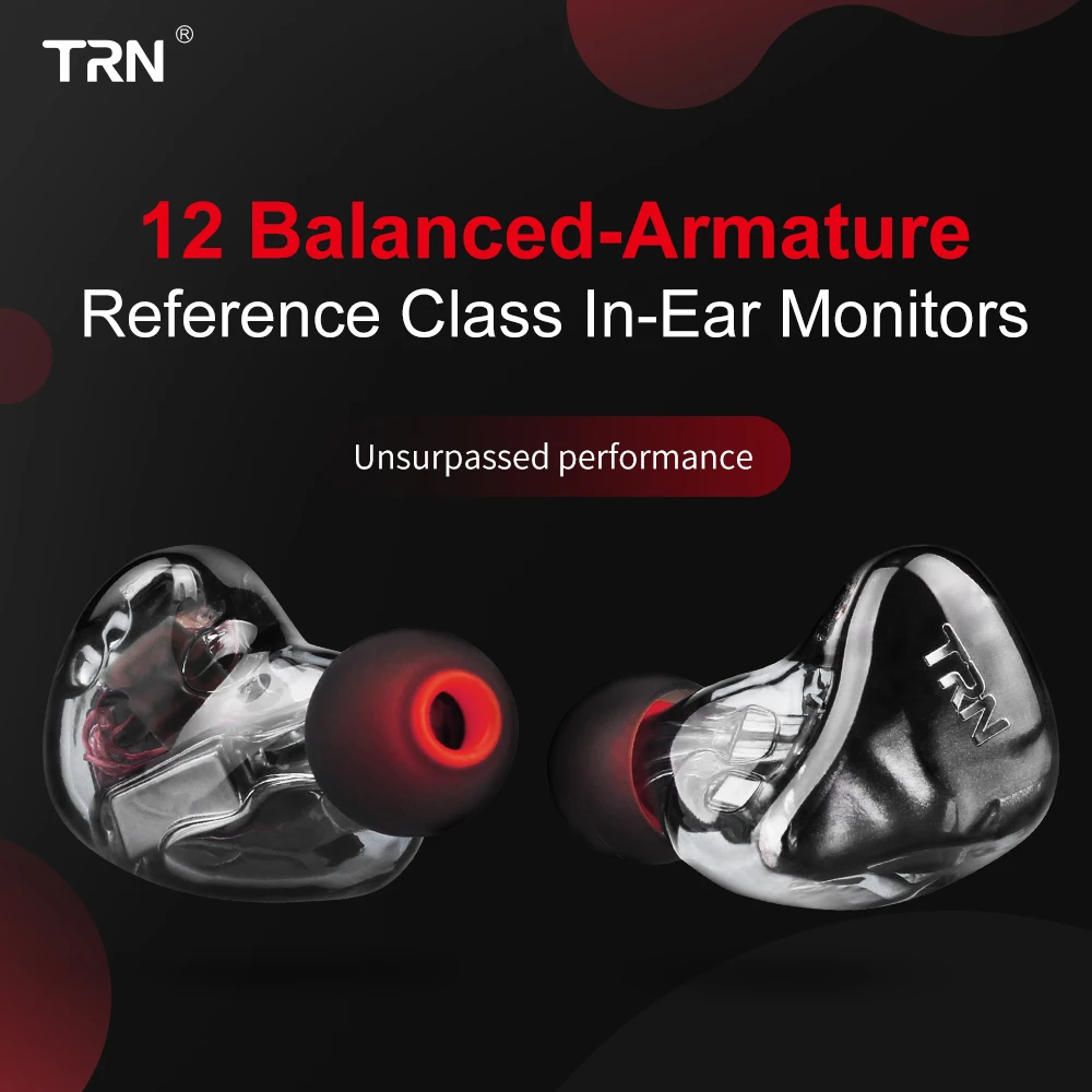 TRN X6 6BA драйвер в ухо наушник 6 сбалансированный арматурный HIFI монитор для сцены