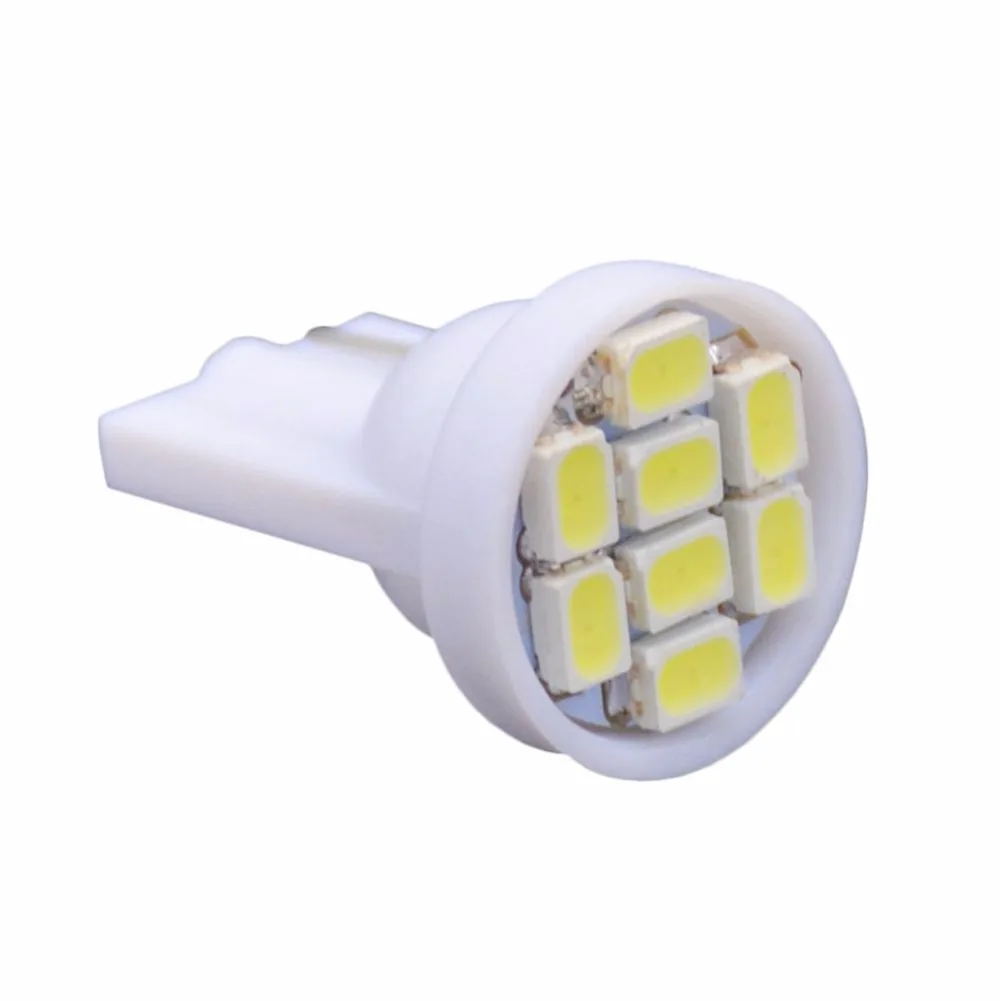 10 шт. T10 W5W 2825 175 168 558 Автомобильный светодиодный 1206 8 SMD укрыты внутренной сводной