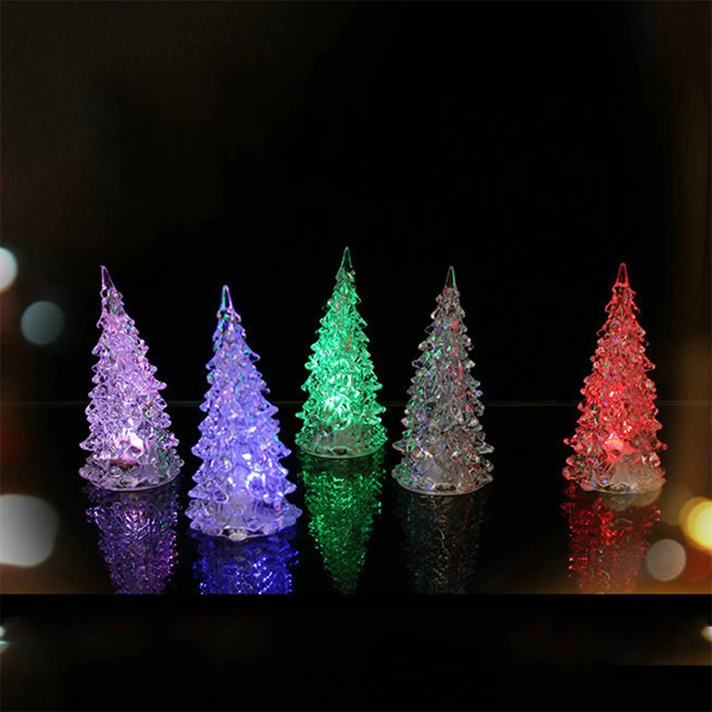 Christmas Tree Light Seasonal Lighting Mini LED Nursery Night Lights Decorations for Home Holiday Kids Room Hallway | Дом и сад
