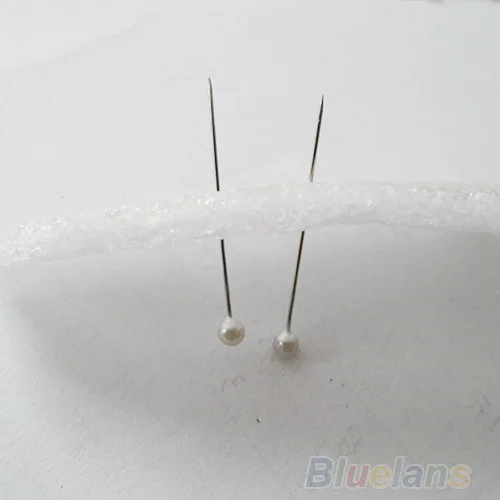 100 мерцающие жемчужные булавки цвета слоновой кости Свадебные Цветочные заколки