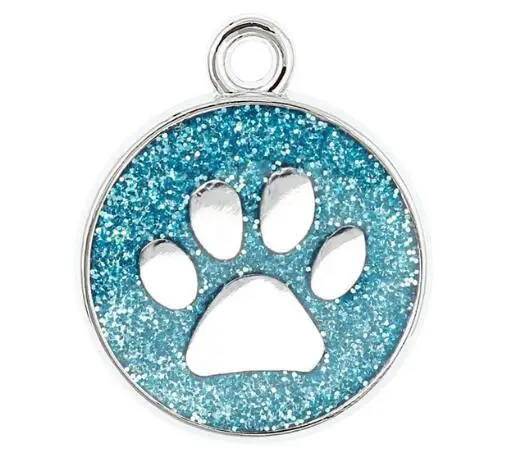 20PCS/lot Colors 18mm Cat Dog paw prints footprint hang pendant charms fit for diy phone strips keychains bag fashion jewelrys | Украшения