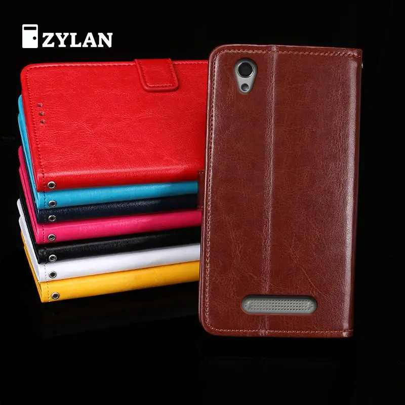 Кожаный чехол кошелек ZYLAN для ZTE Blade X3/Blade D2/Blade T620 с магнитным фильтром Чехол