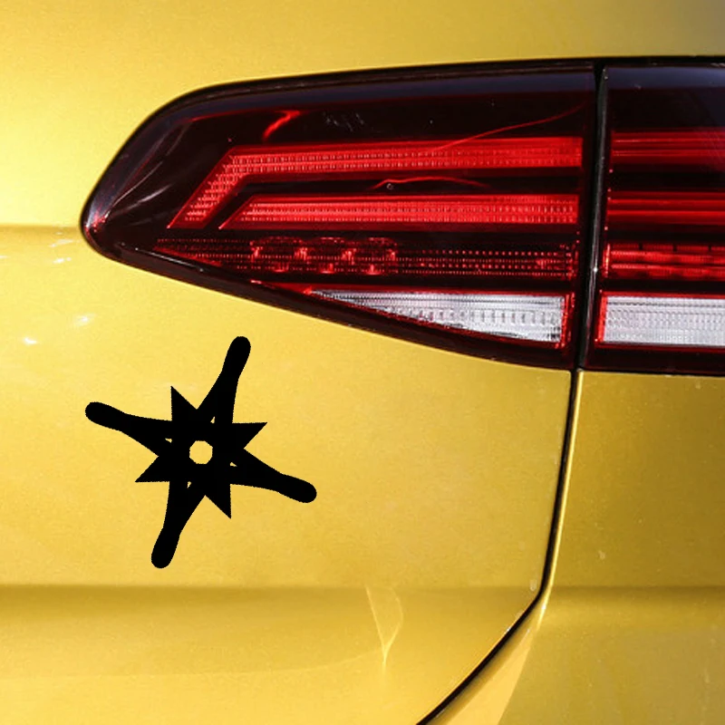 

YJZT 14.1CM*14.1CM Nifty Dazzling Minimalist Sun Happy Artistic Delicate Vinyl Decal Car Sticker Black/Silver C19-1598