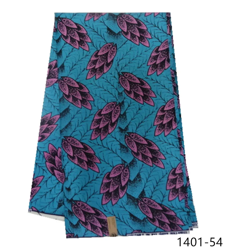 African wax fabric polyester high quality Embroidery real wax african ankara wax prints for dress free shipping 1401-36