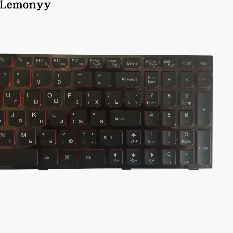 Новая русская клавиатура для lenovo Y590 Y500 Y510P RU Ноутбук с каркасом ноутбука