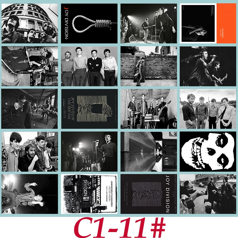 C1-11# Joy Division Классическая серия наклеек 20/шт ПВХ Коллекция художественных изделий подарок настенный дизайн Граффити стикер s