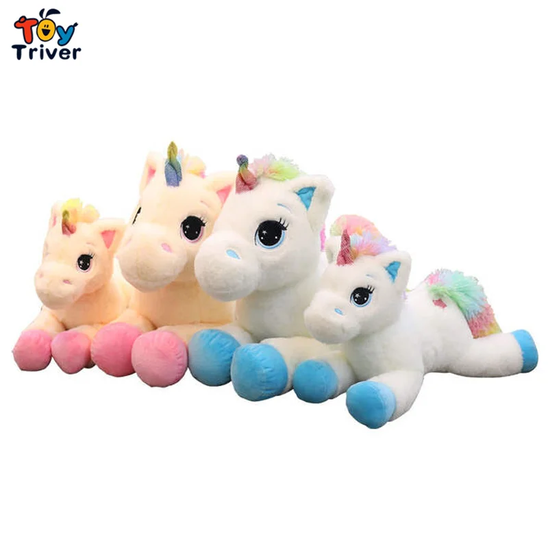 Kawaii Радужный Единорог плюшевые игрушки мягкие животные кукла Успокаивающая