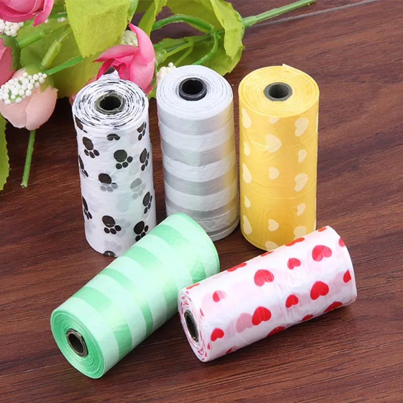 6 Rolls Dog Poop Bag for Pets Waste Garbage Bags Carrier Biodegradable Clean-up Pick Up Clean For | Дом и сад