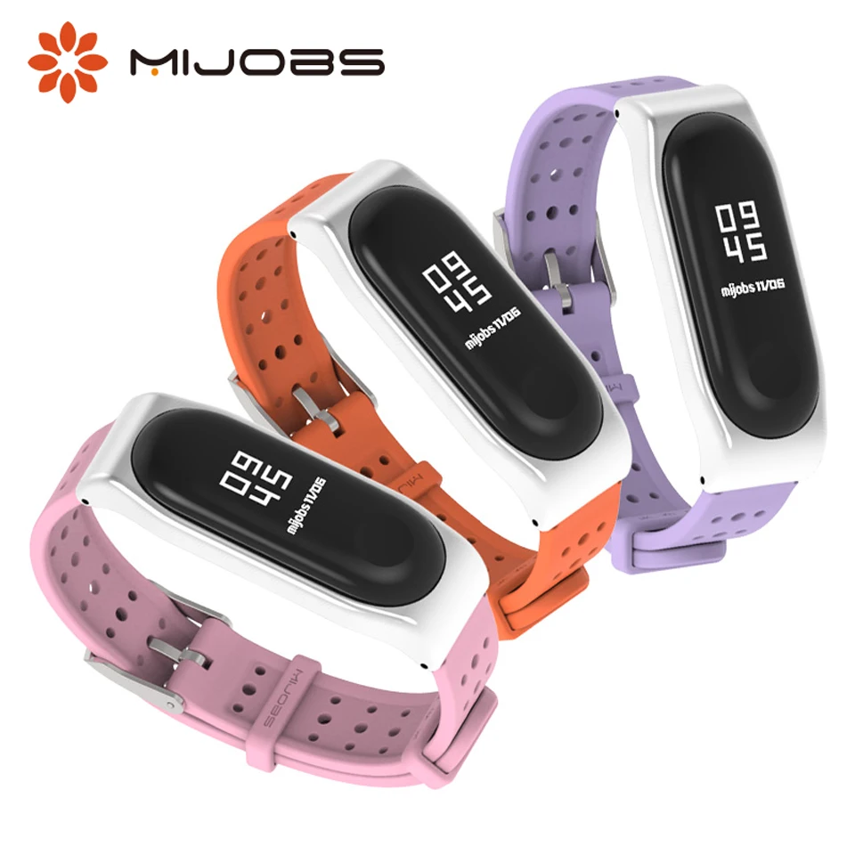 Браслет mi jobs mi Band 3 на запястье для Xiaomi mi Band 3 Аксессуары для умных часов mi band 3 силиконовые браслеты Pulseria mi Band 3
