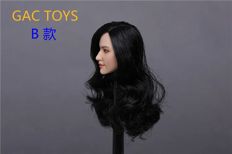 На заказ 1/6 азиатские красивые женские головы Sculpt Liu Yifei Кристалл Лю с длинными