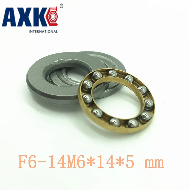 

Axk 10pcs Free Shipping Axial Ball Thrust Bearings F6-14m Plane Thrust Ball Bearing Abec5 6*14*5 Mm