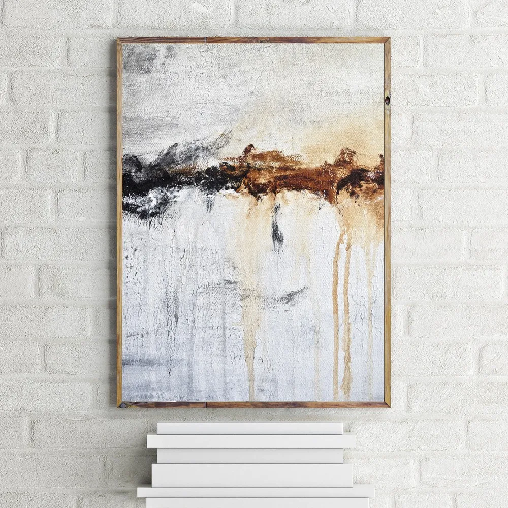 Абстрактный принт с линиями городская живопись Настенный декор современный