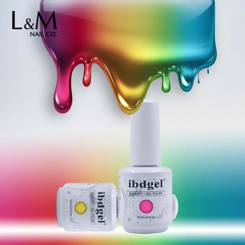 

6pcs ibdgel Uv/LED light Gel Nail polish durable soak off uv gel nail polish top coat